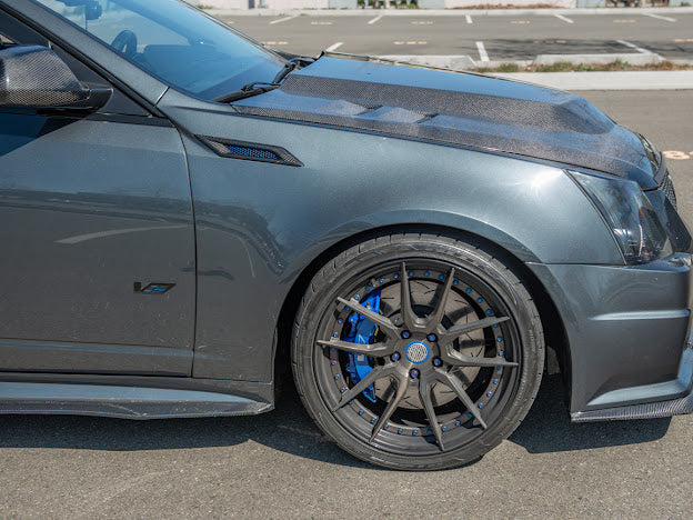 2009-2015 Cadillac CTS-V V2 SDP Style Carbon Fiber Cowl Hood
